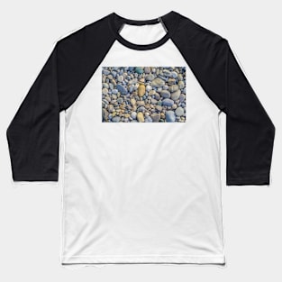 Background Of Smooth River Stones Baseball T-Shirt